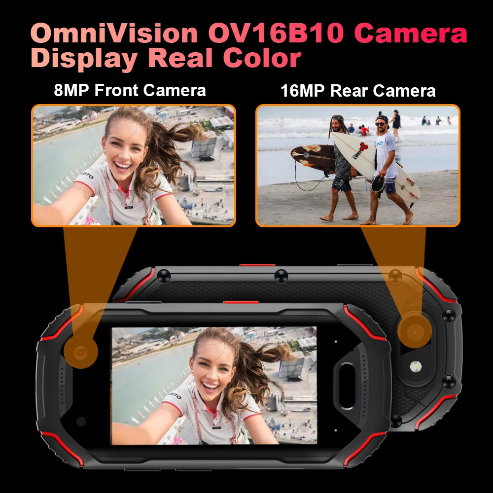 Unihertz Atom Small Rugged Smartphone, 4GB, 64GB Cellphone, P23, 16MP, 4G, 2000mAh Battery, 2.45 "Mobile Phone for Spare Phone