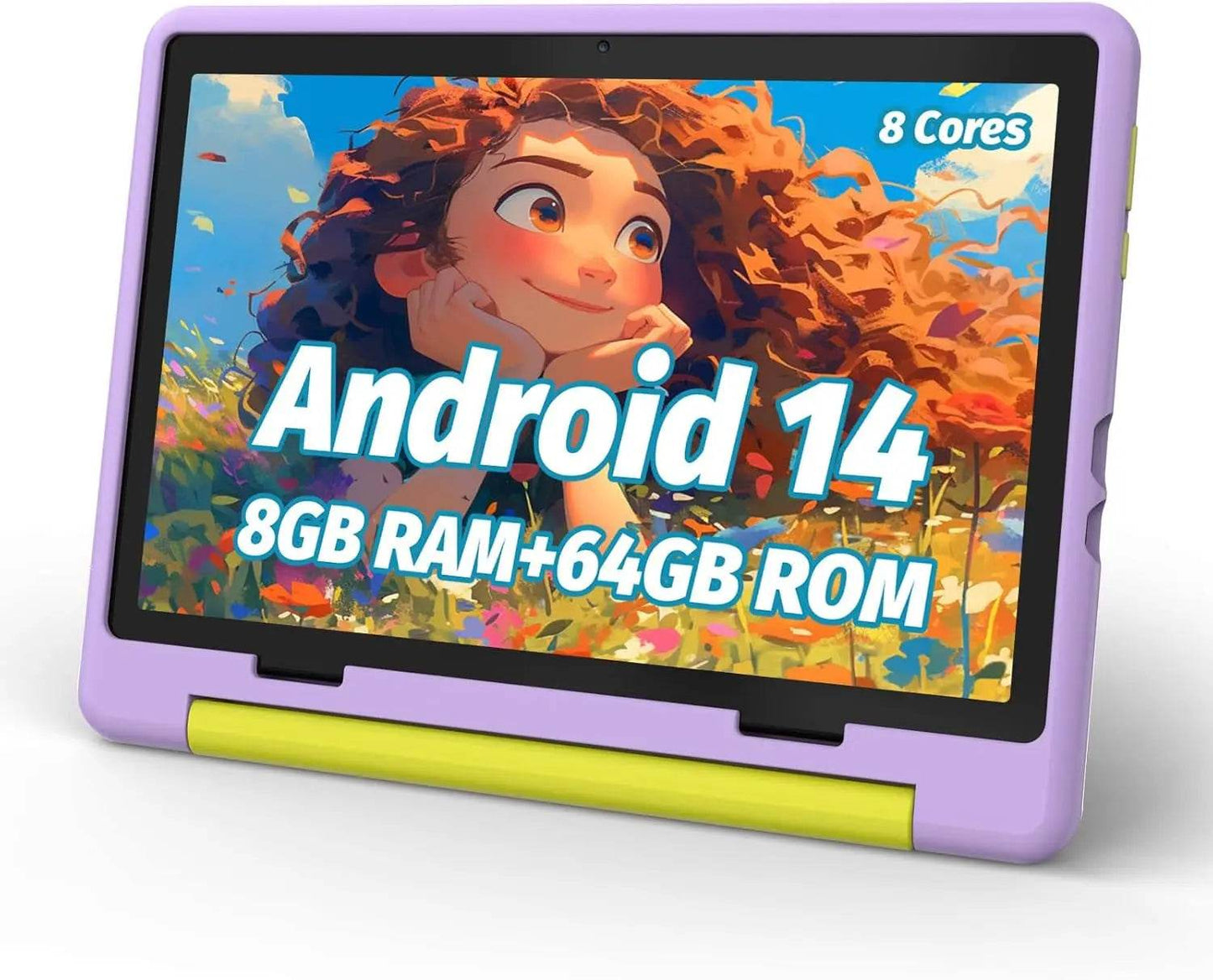 URAO 10 Inch Cartoon Pattern Kids Tablet Android Octa-Core 8GB RAM 64GB ROM Learning Education Games Tablets Children's Gifts - Price Value Store