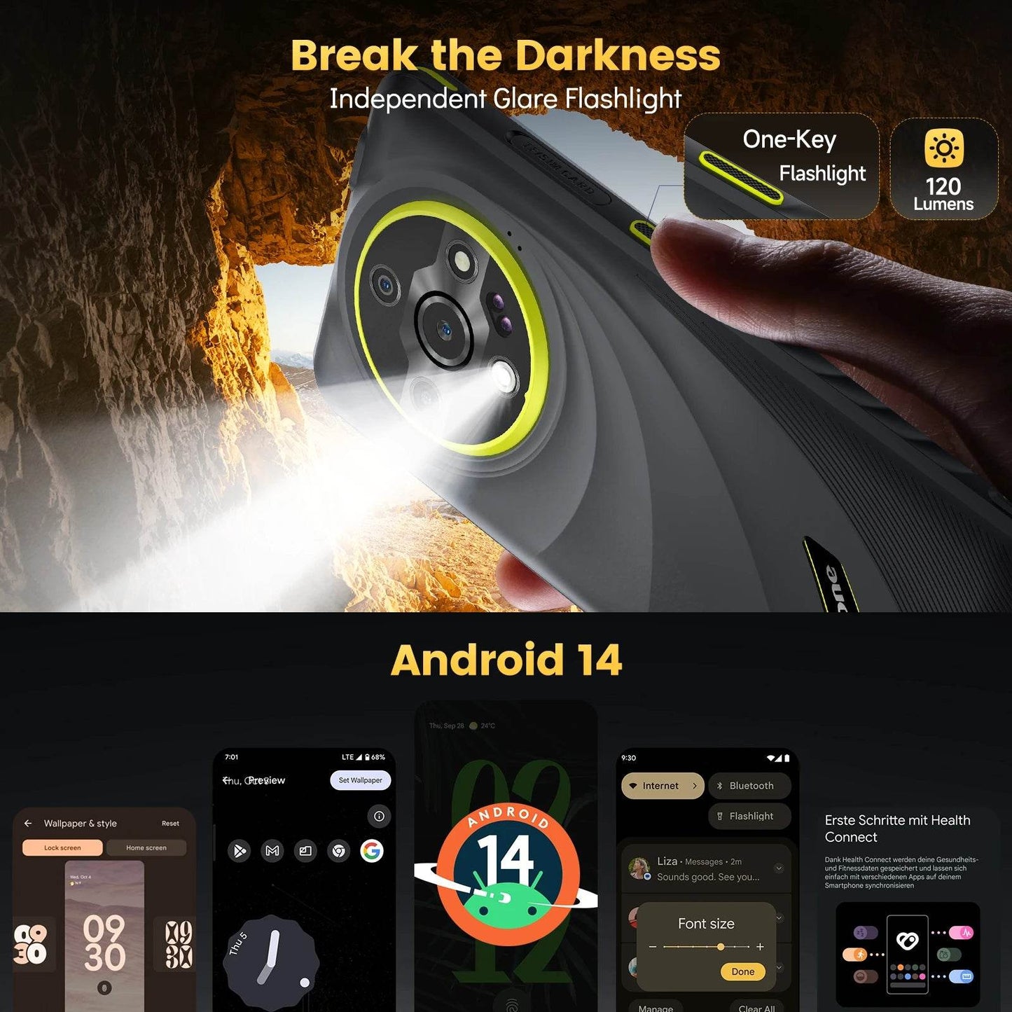 Ulefone Armor X31 4G Rugged Phone Android 14 Smartphone 6.56”12GB RAM 128GB ROM 48MP NFC Night Camera IR Blaster Global version - Price Value Store