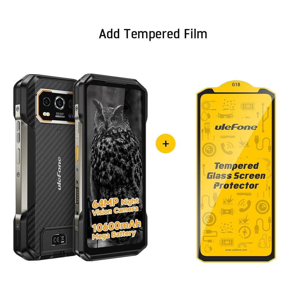 【World Premiere】 Ulefone Armor 27 4G 10600mAh Rugged Phone 24GB+256GB Android 14 Smartphone 6.78"FHD 120Hz Night Vision Global