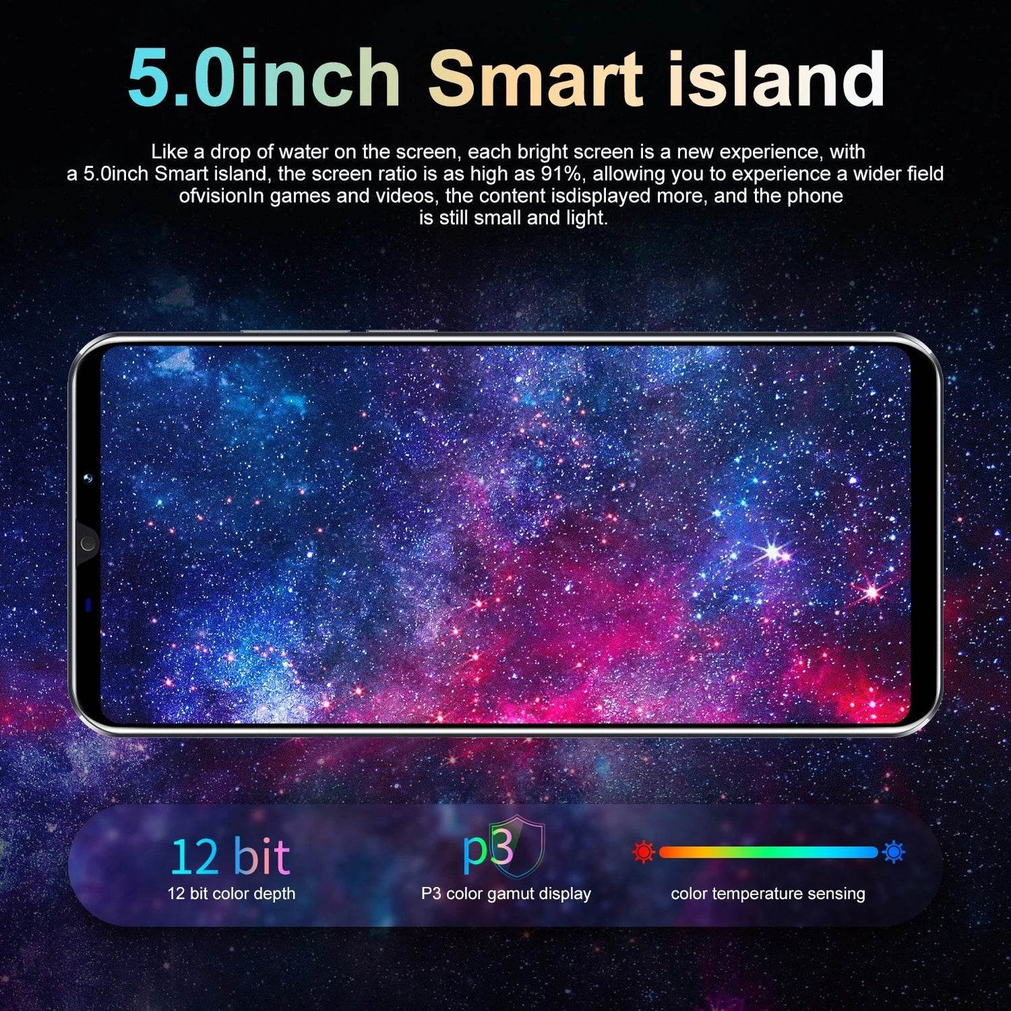 XS22 Smartphone Android 5.0 inch 3+32GB ROM 5+13MP Camera Mobile phones 3500mah Battery Dual Sim Cellphone - Price Value Store