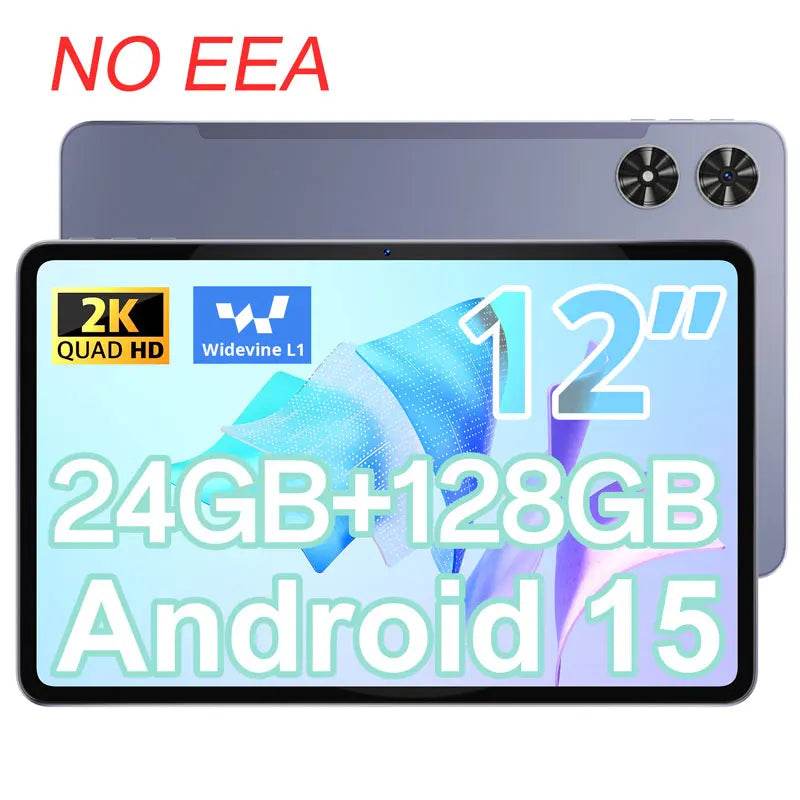 SVITOO Android Tablet 12 inch Large Screen Tablet 24GB+128GB 2K Display 18W Fast Charge 5MP+13MP Camera 8000mAh Battery Tablets - Price Value Store