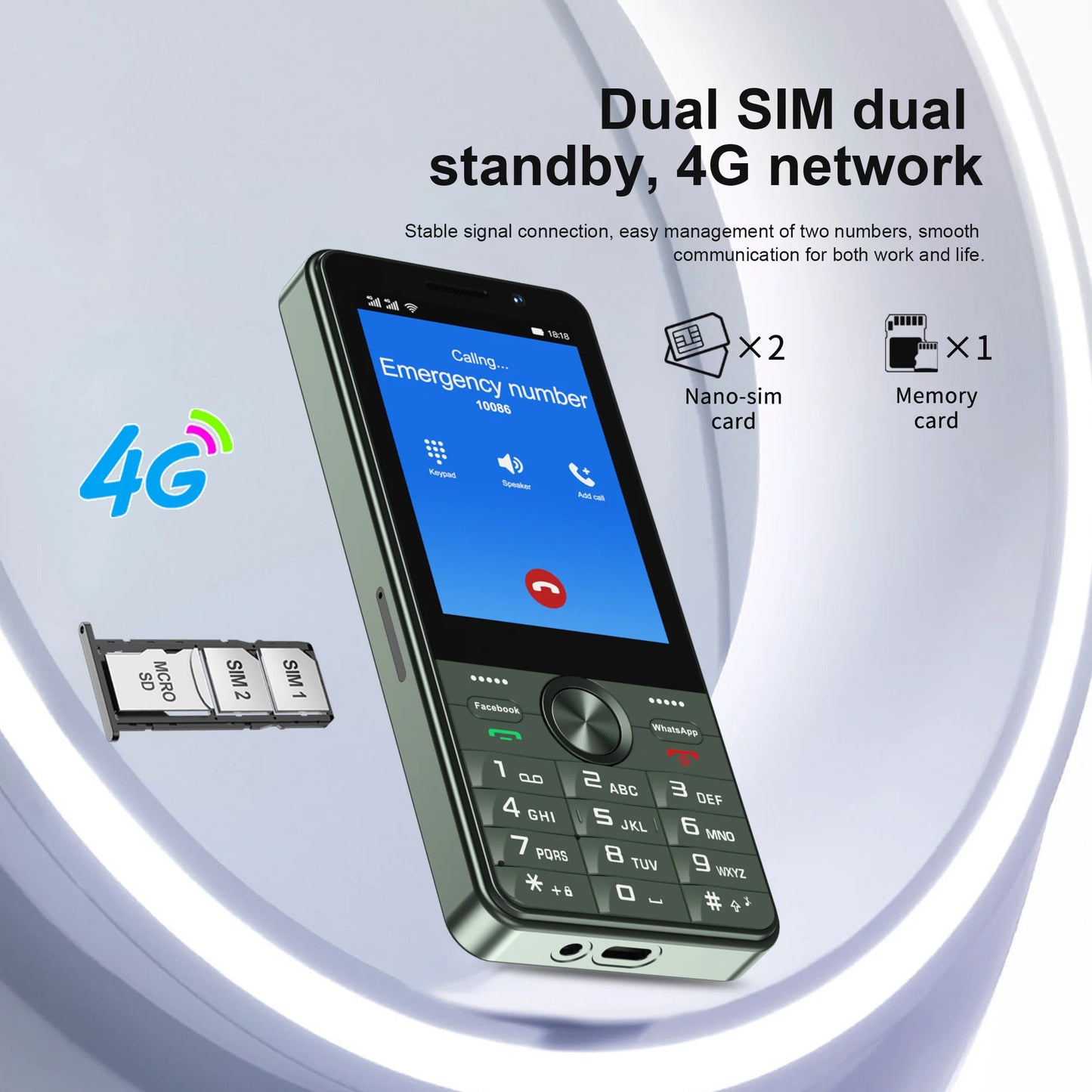 SERVO F25 PRO 4G LTE Button Smartphone Android System Play Store FM Radio 2GB+16GB WiFi 3.5" Touch Screen Smart Phones Dual SIM