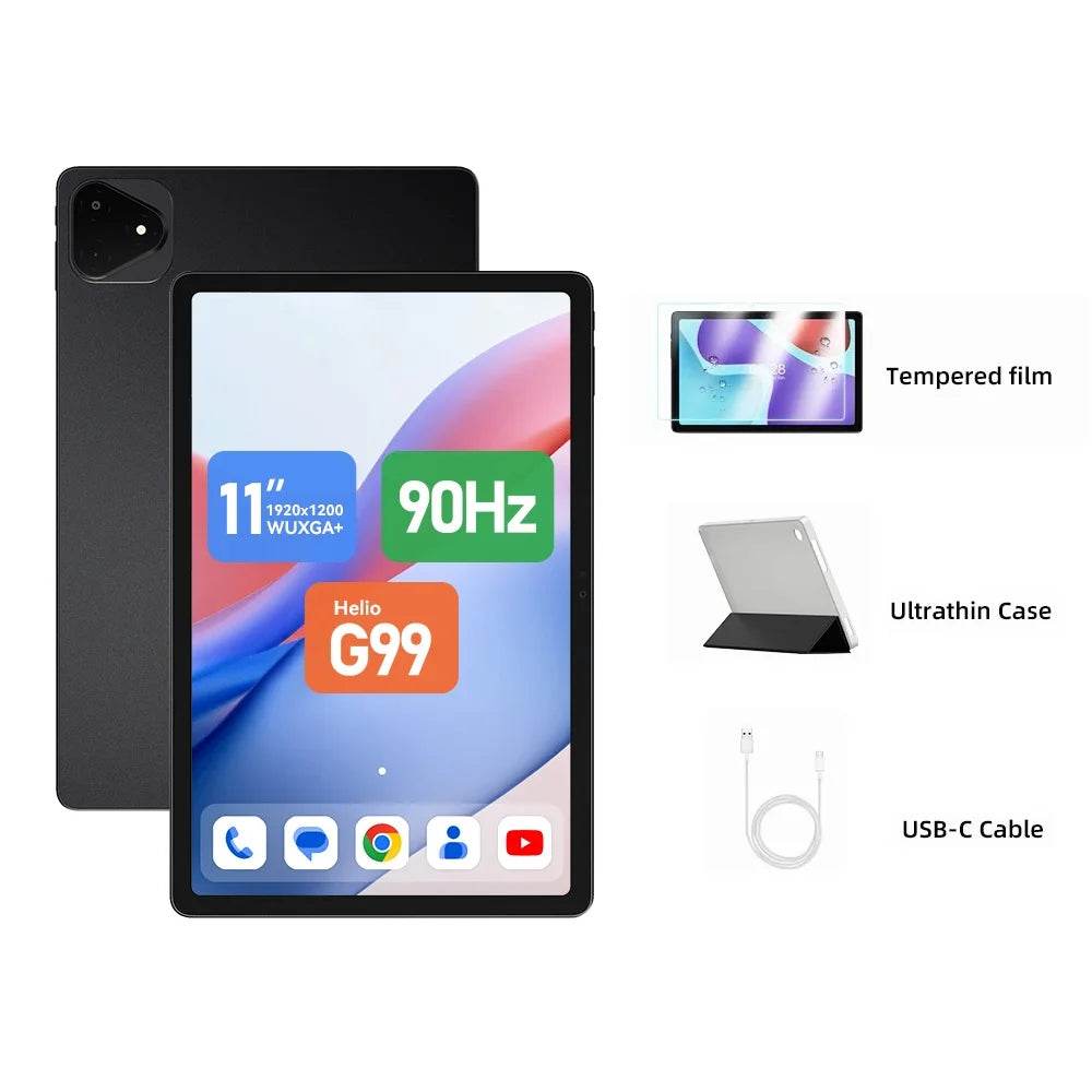 Alldocube iplay 60 pro 11 inch Tablet 6GB+6GB RAM 128GB ROM Android 14 Helio G99 4G LTE+Wi-Fi 90Hz Display 4 Speakers - Price Value Store