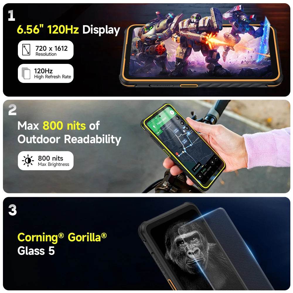 【World Premiere】Ulefone Armor X31 Pro 5G Rugged Phone Android 14 Smartphone 6.56”16GB + 256GB Night Camera 64MP 6050mAh NFC - Price Value Store