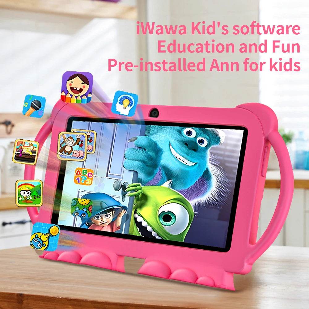 2025 New 7 Inch 5G WIFI Children's Tablet 4GB RAM 64GB ROM Portable Mini Tablet Quad Core Dual Camera 4000mAh Android 13 - Price Value Store