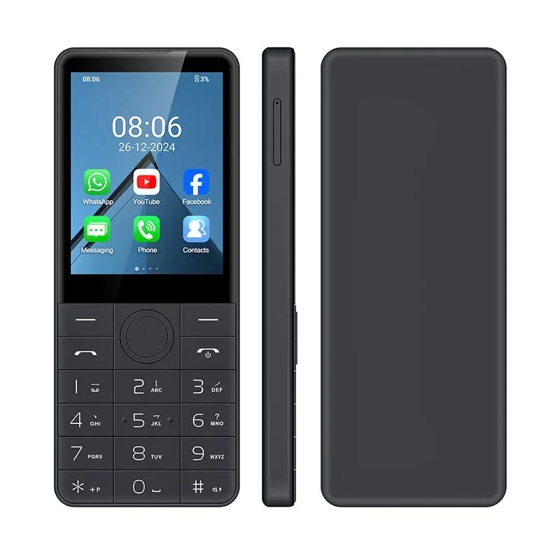 UNIWA DOOV R77 4G Mobile Phone Smart Touch Screen Android 13 Keypad Phones 2.8" 3GB +32GB 2100mAh Phone Whatsapp Hebrew Keyboard