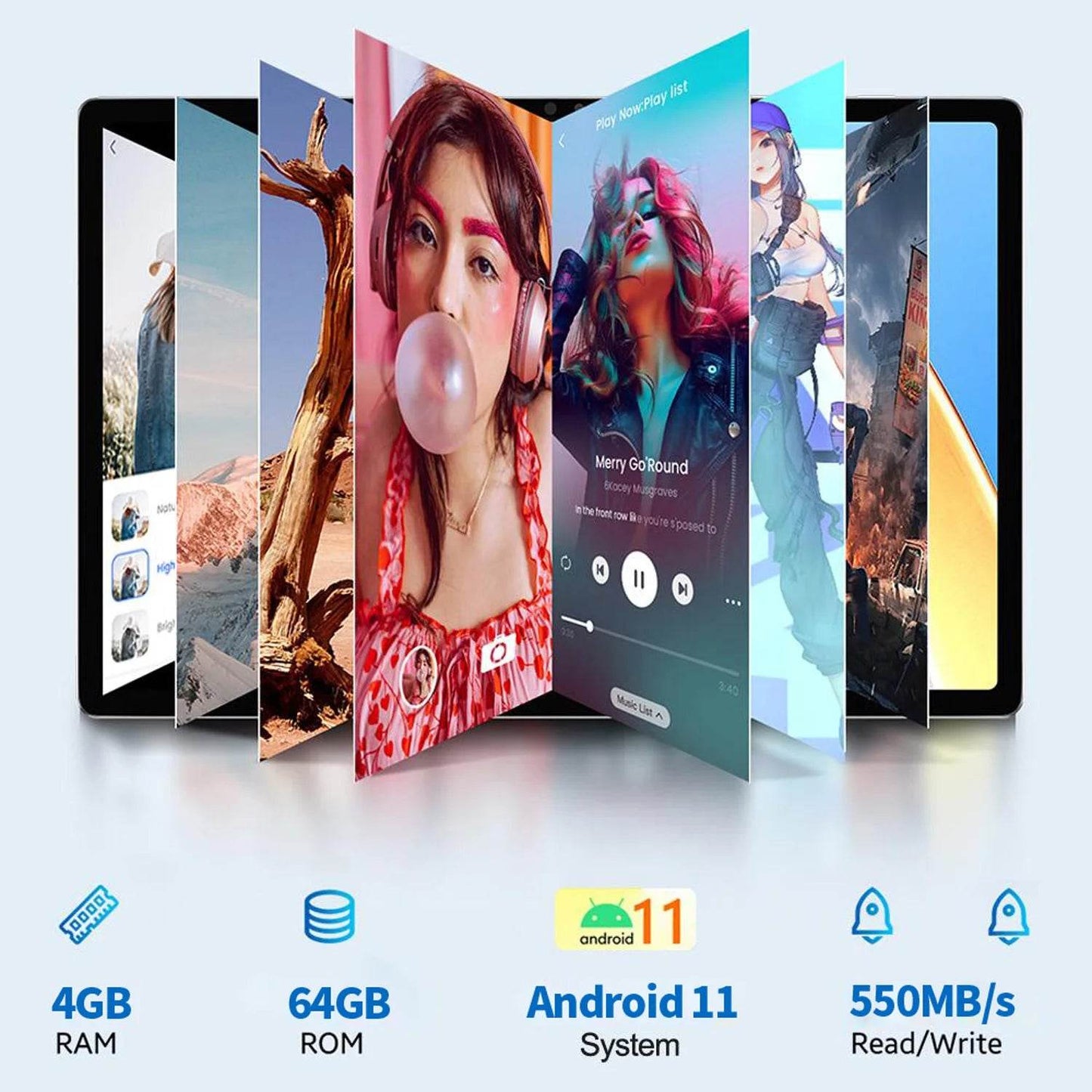 2025 Global Version Original BDF Pad Tablet 10.1 inch HD Android 11, 4GB+64GB, 5000mAh ,3G Dual SIM WiFi Tablet PC - Price Value Store