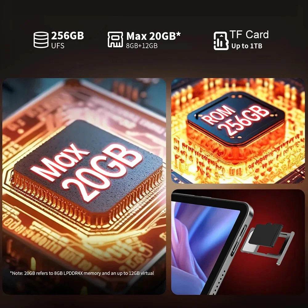 NEW Tablet Teclast T65MAX MTK G99 Octa-Core 13inch 1920x1200IPS 8GB RAM 256GB ROM Android 14 10000mAh 13MP+8MP WIFI 2.4G+5G BT5 - Price Value Store