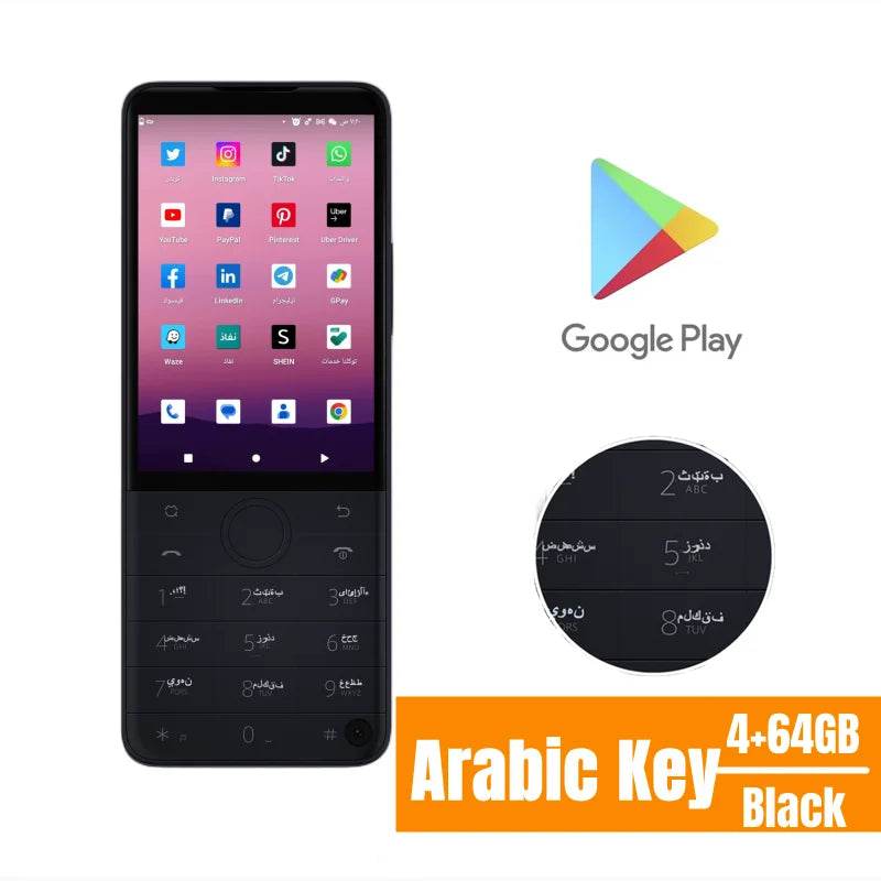 New Qin F22 Pro Smart Touch ScreenPhone Wifi 5G+3.5 Inch 4GB 64GB Add Google Store Android QinGlobal Version Mobile Phone - Price Value Store