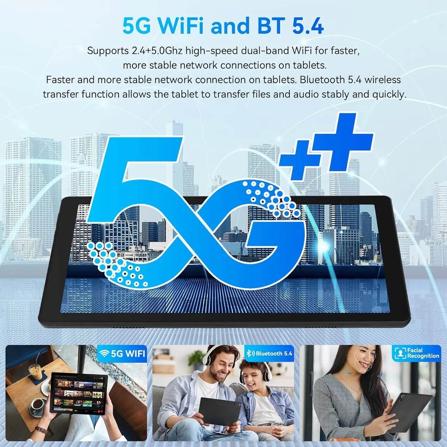 URAO A10L Android 14 Tablet 10.1-inch 12GB RAM 64GB ROM Octa-Core 5G WiFi with Keyboard Mouse Touch Pen Headset Case Tablet Kit - Price Value Store