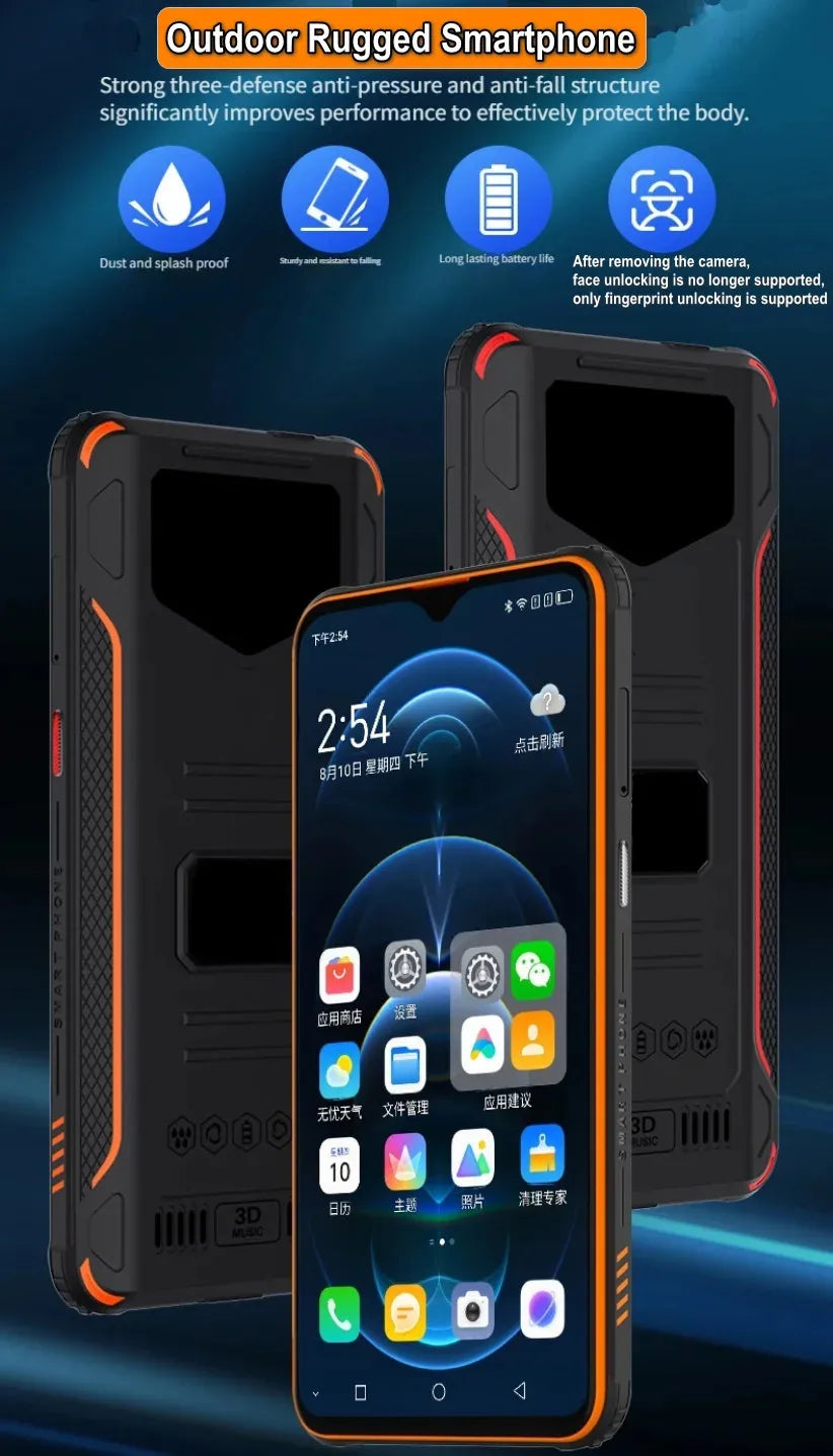 Without camera X9 Phone 6GB+128GB zello PTT 4G LTE Octa core Android 12 GPS 6.5"inch Support dark mode Support OEM