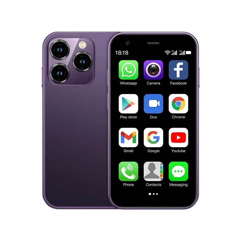 SOYES XS15 Mini Android8.1 Smart Phone 3.0 Inch Display 2GB RAM 16GB ROM Dual SIM Standby Play Store 3G Little Phone - Price Value Store