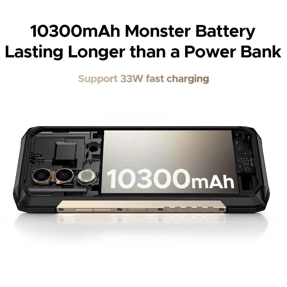 World Premiere DOOGEE Blade20 Turbo 5G Rugged Phone Android 15 Gemini Al 6.6'' HD+ 8GB 256GB AI Dual Camera 10300mAh Battery - Price Value Store