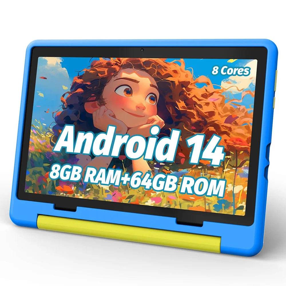 URAO 10 Inch Cartoon Pattern Kids Tablet Android Octa-Core 8GB RAM 64GB ROM Learning Education Games Tablets Children's Gifts - Price Value Store