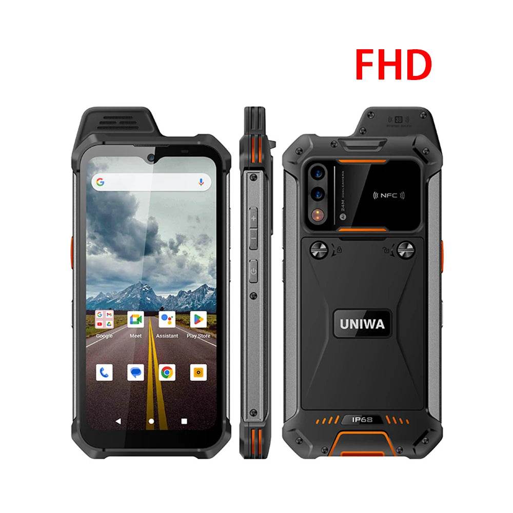 UNIWA W999 Helio G99 Rugged Waterproof Walkie Talkie 8GB+128GB 6.3 Inch FHD 5000mAh Smartphone Andriod 13 NFC Cell Phones ATEX - Price Value Store
