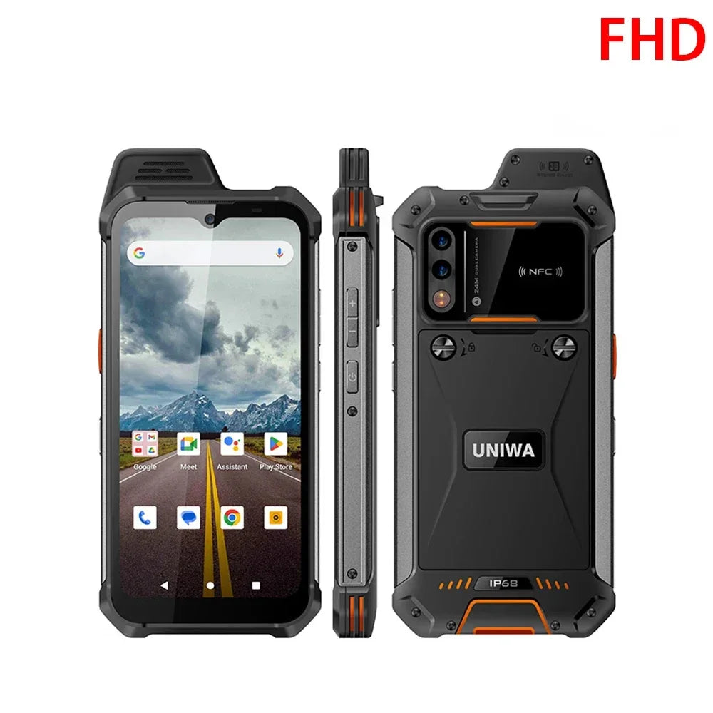 UNIWA W999 ATEX Explosion-proof Smartphones Rugged IP68 6.39" FHD Andriod13 8GB+128GB 5000mAh Walkie Talkie PTT NFC Mobile Phone