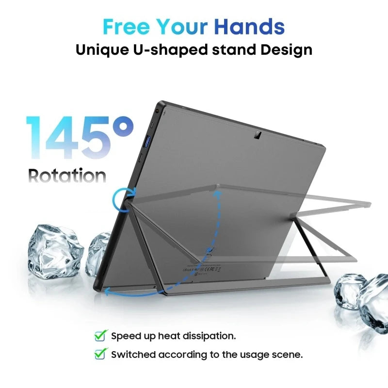 Windows 10 PAD1162 11.6" Tablet Celeron N4120 8GB RAM 512GB ROM 1920 x 1080 IPS HDMI Type-C 2 x USB 3.0