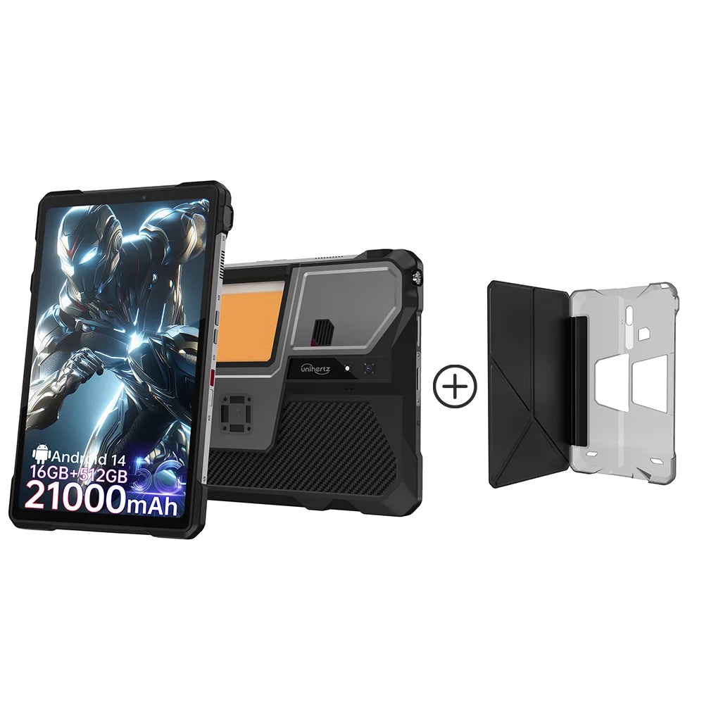Unihertz Tank PAD 8849 Rugged Projector Phone Tablet Android 32GB 512GB 21000mAh 10.95" FHD Dual Speaker Waterproof Tablet