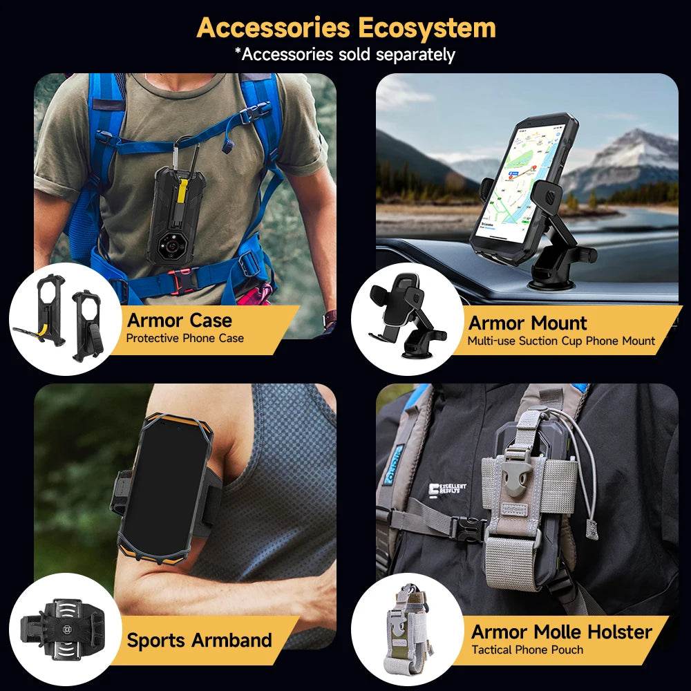 【2025 New】Ulefone Armor X32 Pro 5G Rugged Phone Smartphone Android 14 16GB RAM 256GB ROM 64MP Main Camera Dimensity 6300 NFC - Price Value Store
