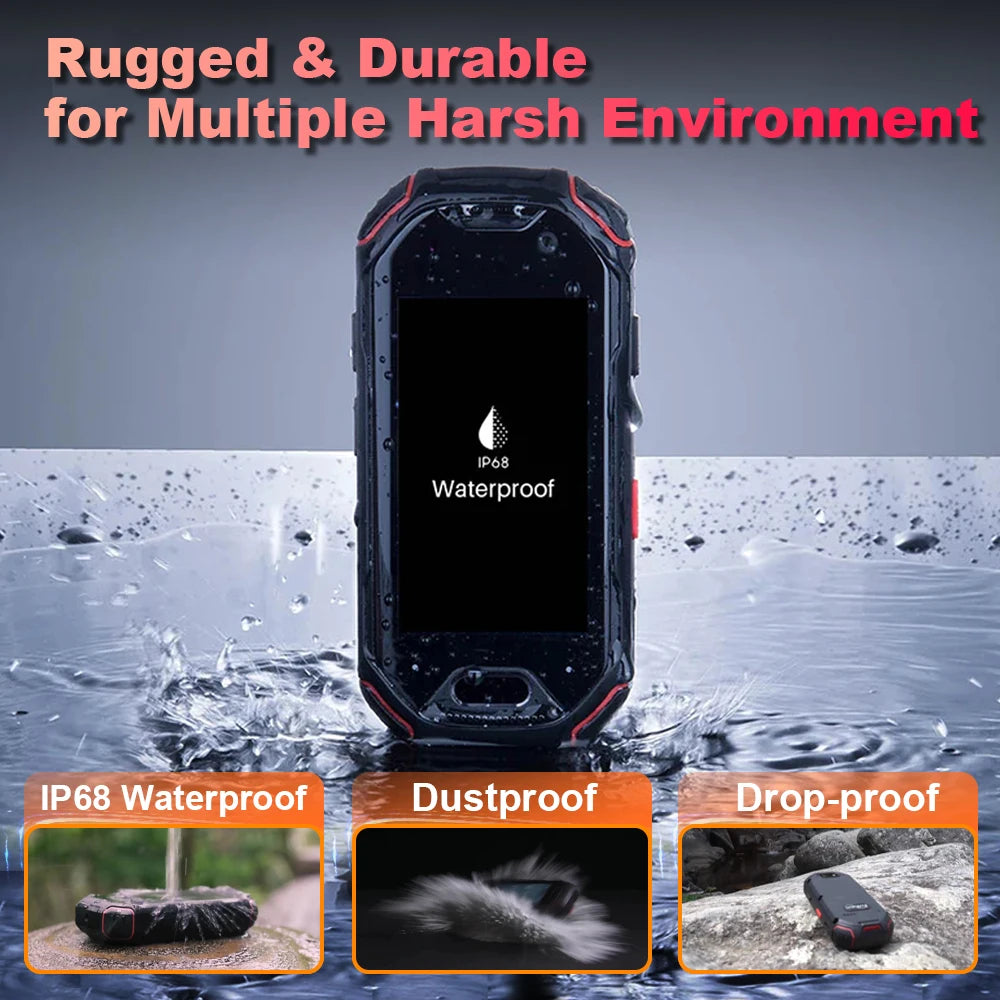 Unihertz Atom Small Rugged Smartphone, 4GB, 64GB Cellphone, P23, 16MP, 4G, 2000mAh Battery, 2.45 "Mobile Phone for Spare Phone