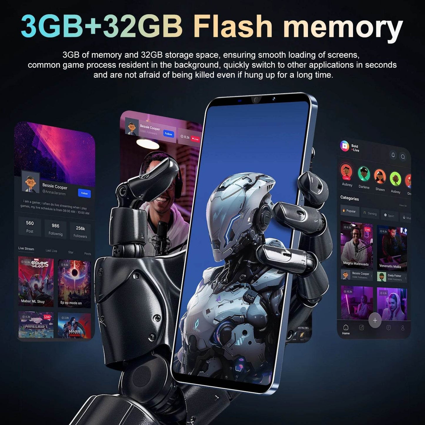 XS22 Smartphone Android 5.0 inch 3+32GB ROM 5+13MP Camera Mobile phones 3500mah Battery Dual Sim Cellphone - Price Value Store