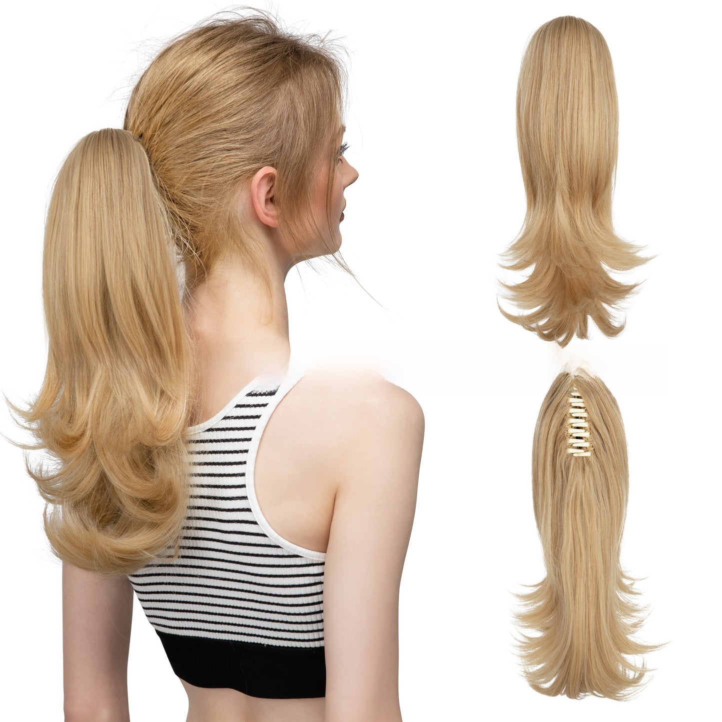 Synthetic Hair Clip-on Ponytail