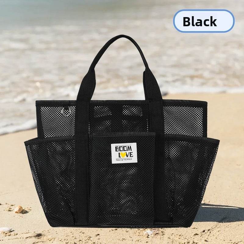 Large Capacity Foldable Mesh Beach Bag for Swimming and Travel - Price Value Store