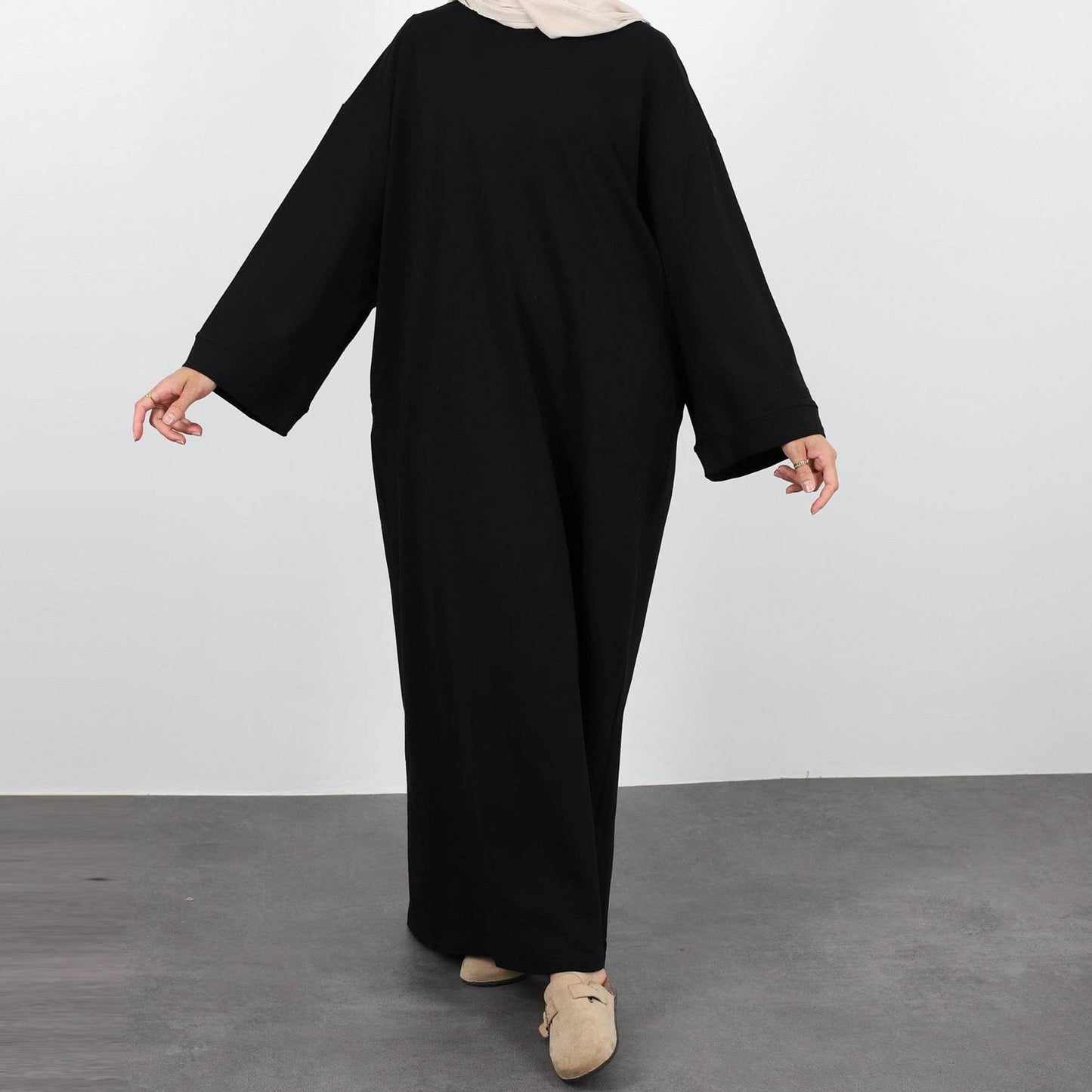 Solid-color hoodie dress - Price Value Store
