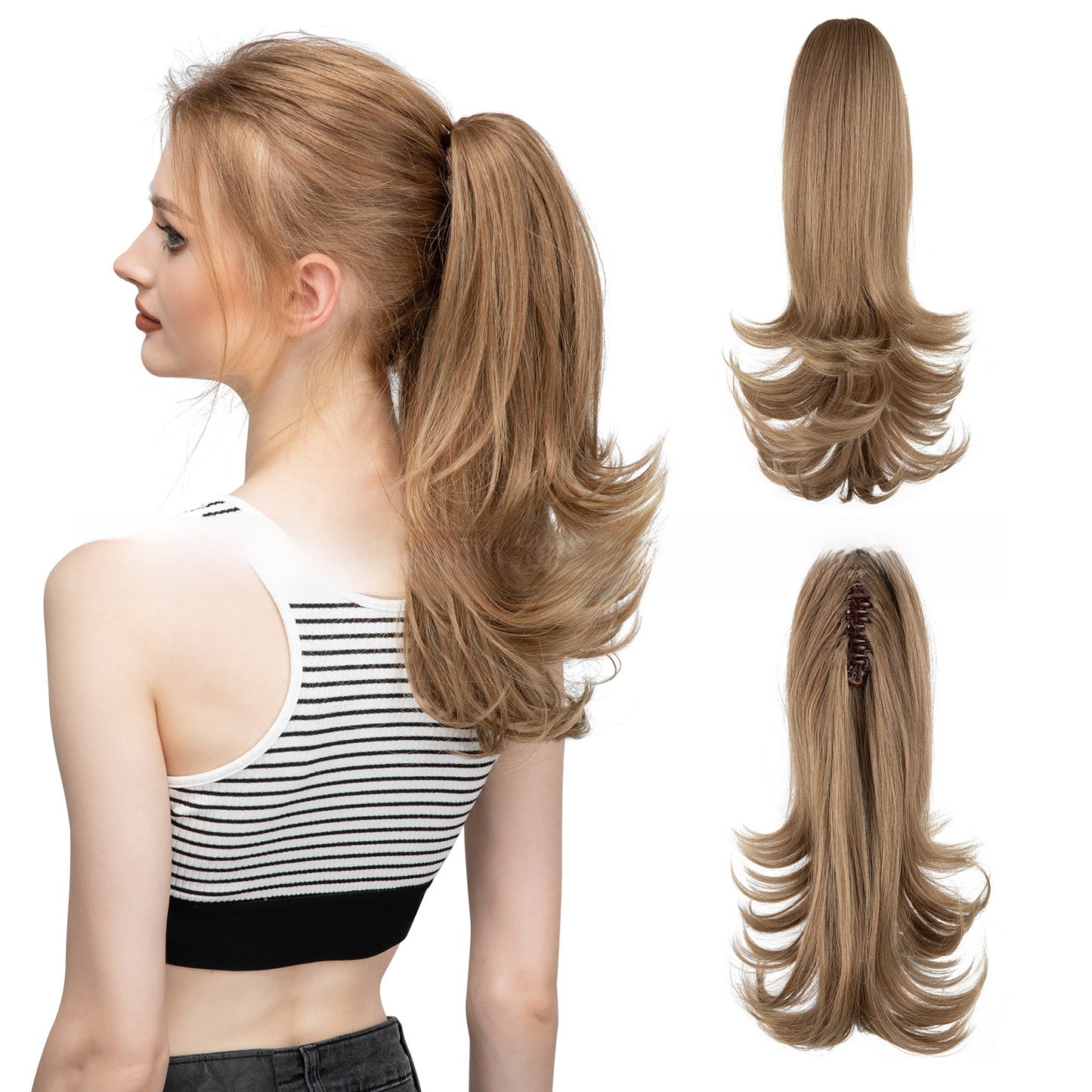 Synthetic Hair Clip-on Ponytail