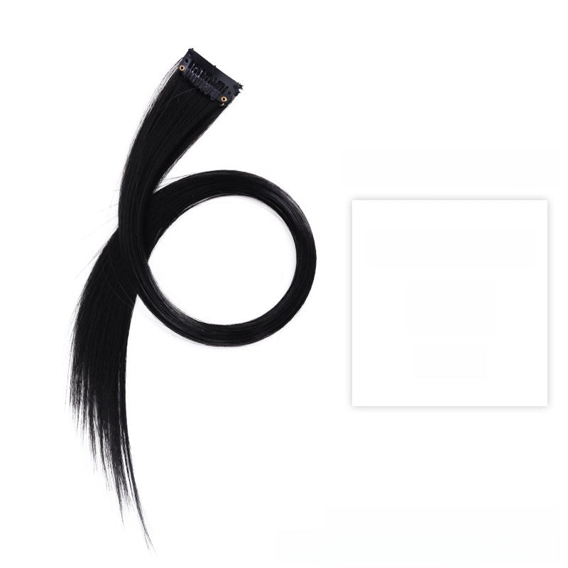 Colorful Hair Extension Piece High Temperature Silk