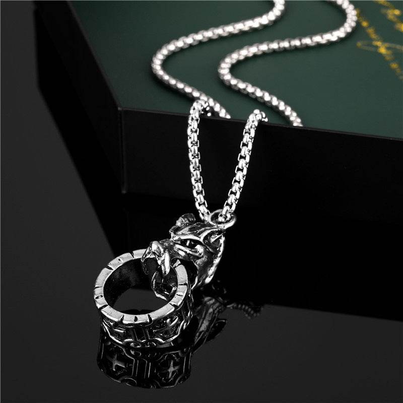 wolf head pendant - Price Value Store