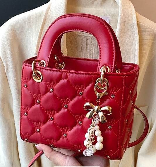 Elegant Lady Dior Style Handbag ? Chic Textured Shoulder & Tote Bag - Price Value Store