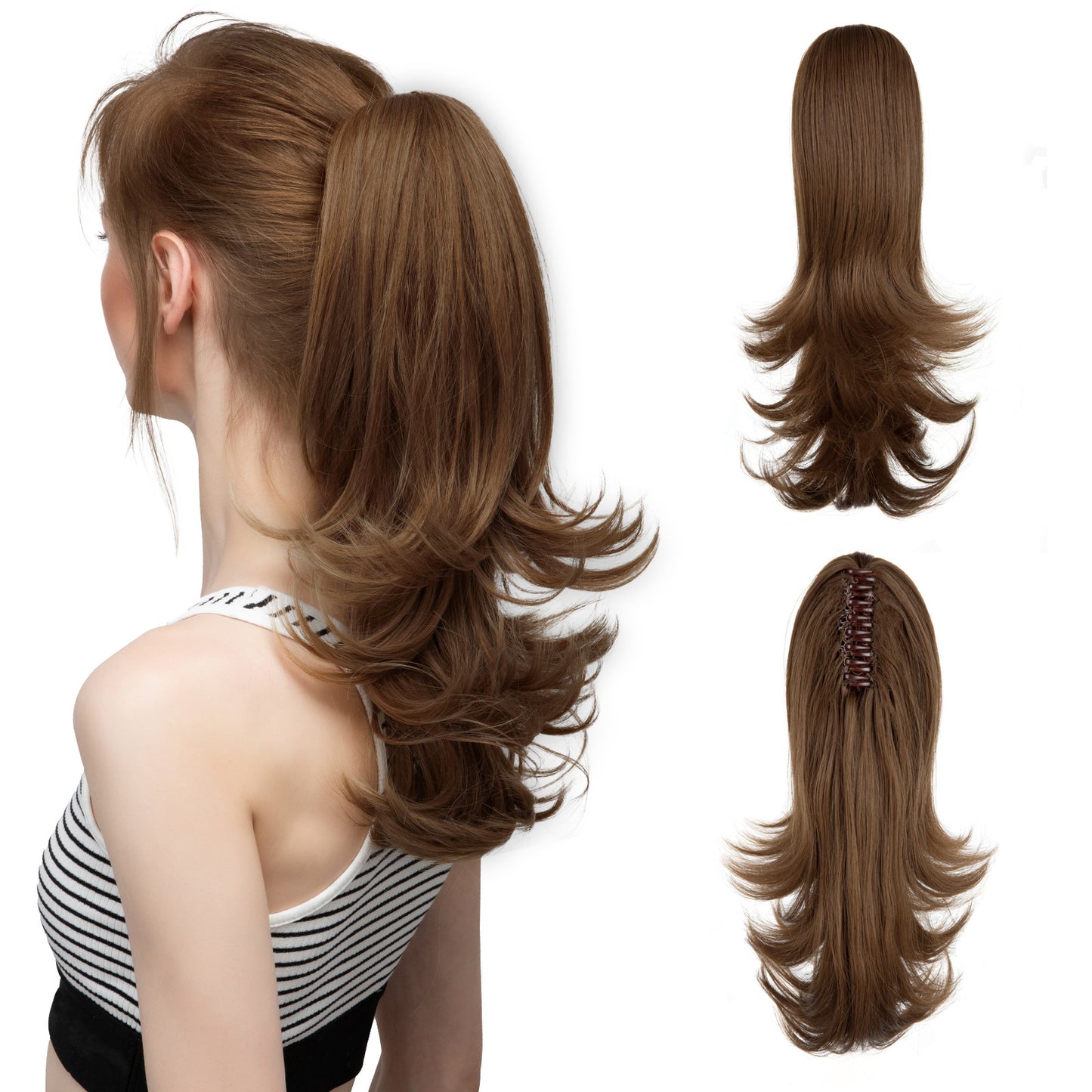 Synthetic Hair Clip-on Ponytail