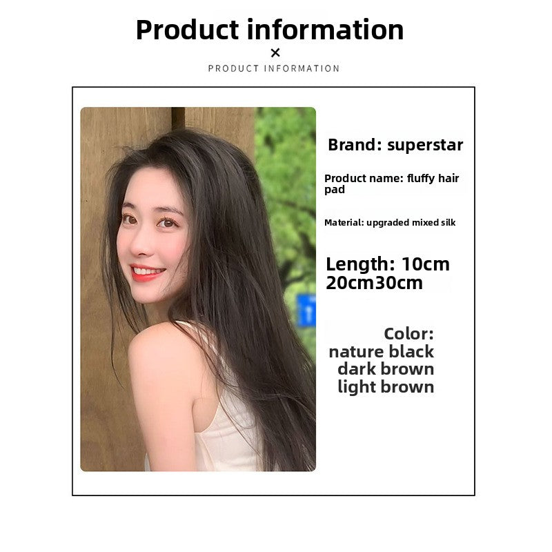 Wig Pad Hair Piece Simulation Hair Lengthened Pad Hair Piece