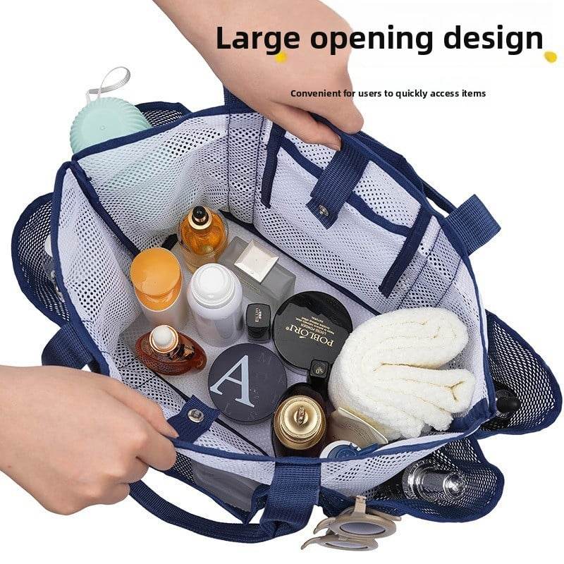 Large Capacity Foldable Mesh Beach Bag for Swimming and Travel - Price Value Store