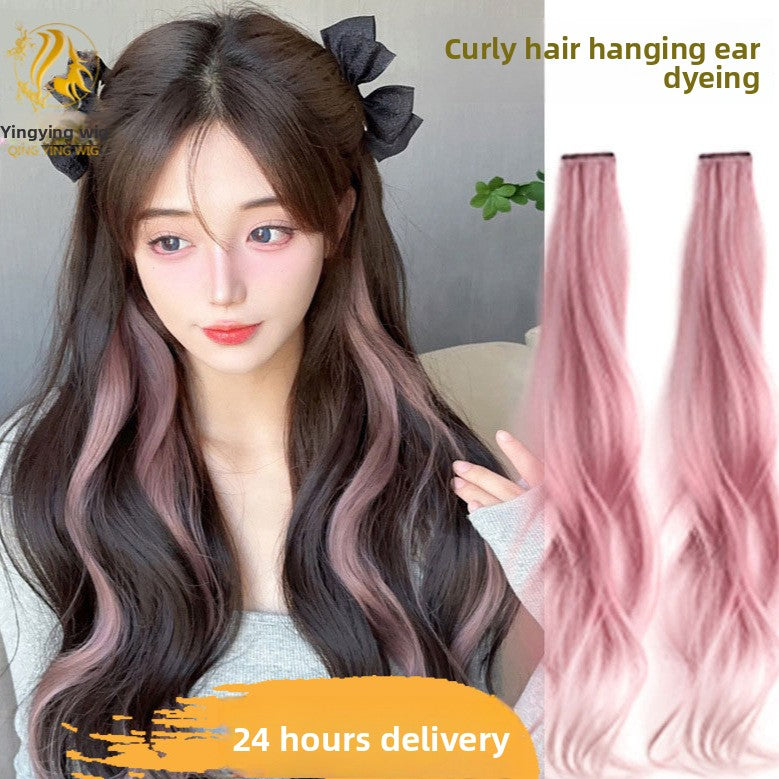 Colorful Curly Hair Piece Wig for Women