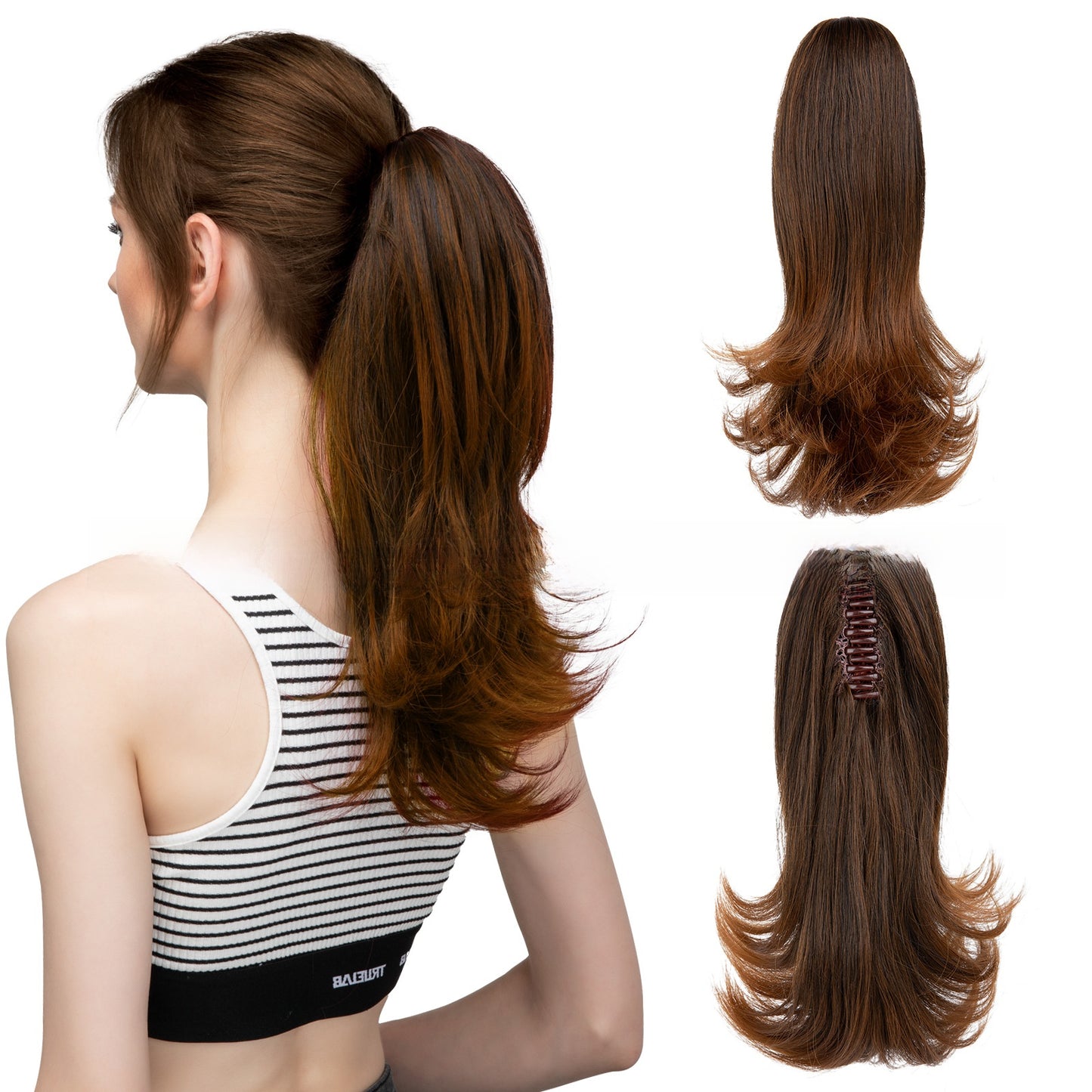 Synthetic Hair Clip-on Ponytail