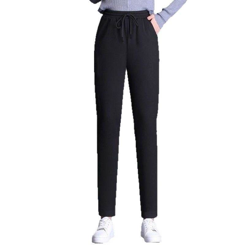 Women's High-Waisted Cotton Straight Casual Pants ? Summer Thin Elastic Trousers - Price Value Store