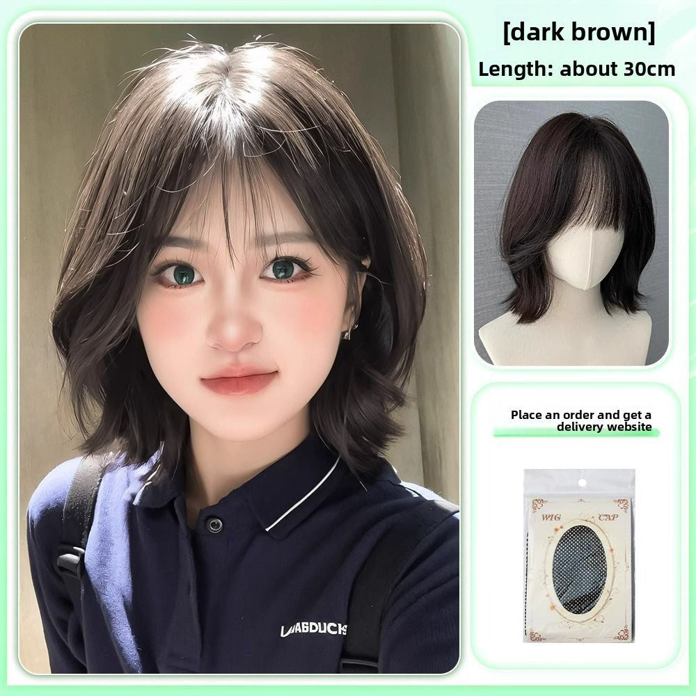 Short Curly Hair Natural Simulation
