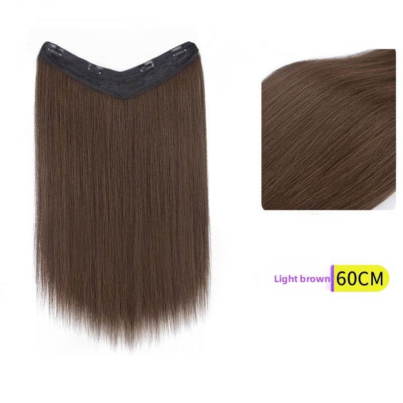 V-Shaped Fluffy Synthetic Hair Wig ? Straight/Curly (50cm/60cm) - Price Value Store