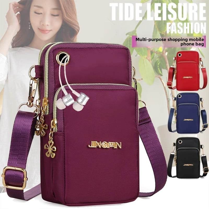 Three-Layer Mobile Phone Cross-Body Bag - Price Value Store