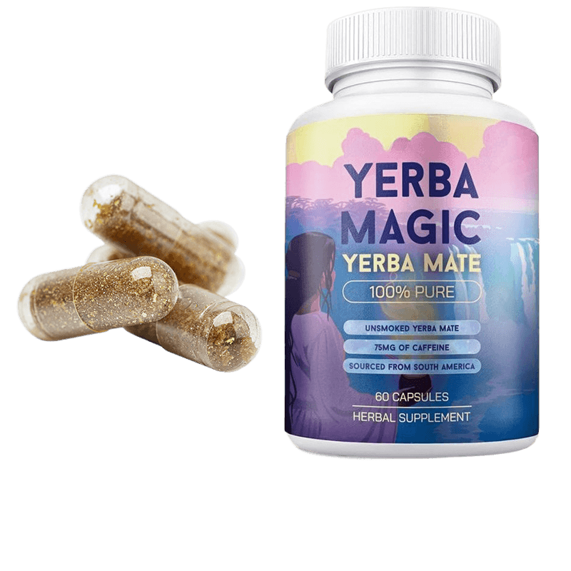 Yerba mate tea capsule bottle - Price Value Store