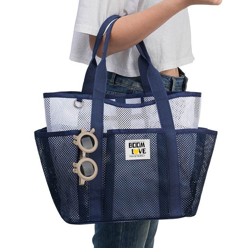 Large Capacity Foldable Mesh Beach Bag for Swimming and Travel - Price Value Store