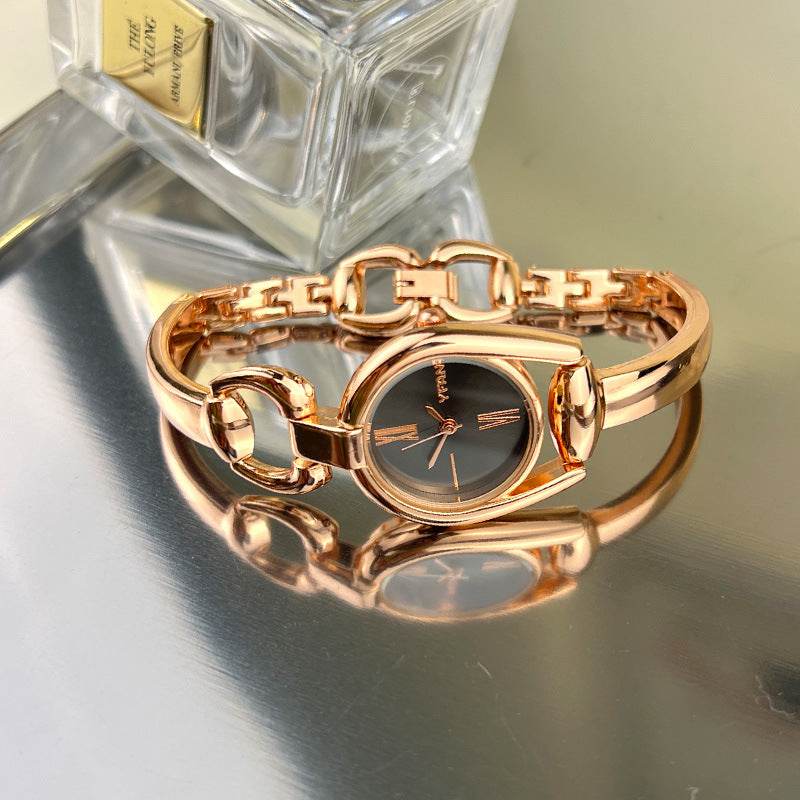 Vintage Button Bracelet Watch Fashion Quartz Women's Wristwatch. - Price Value Store