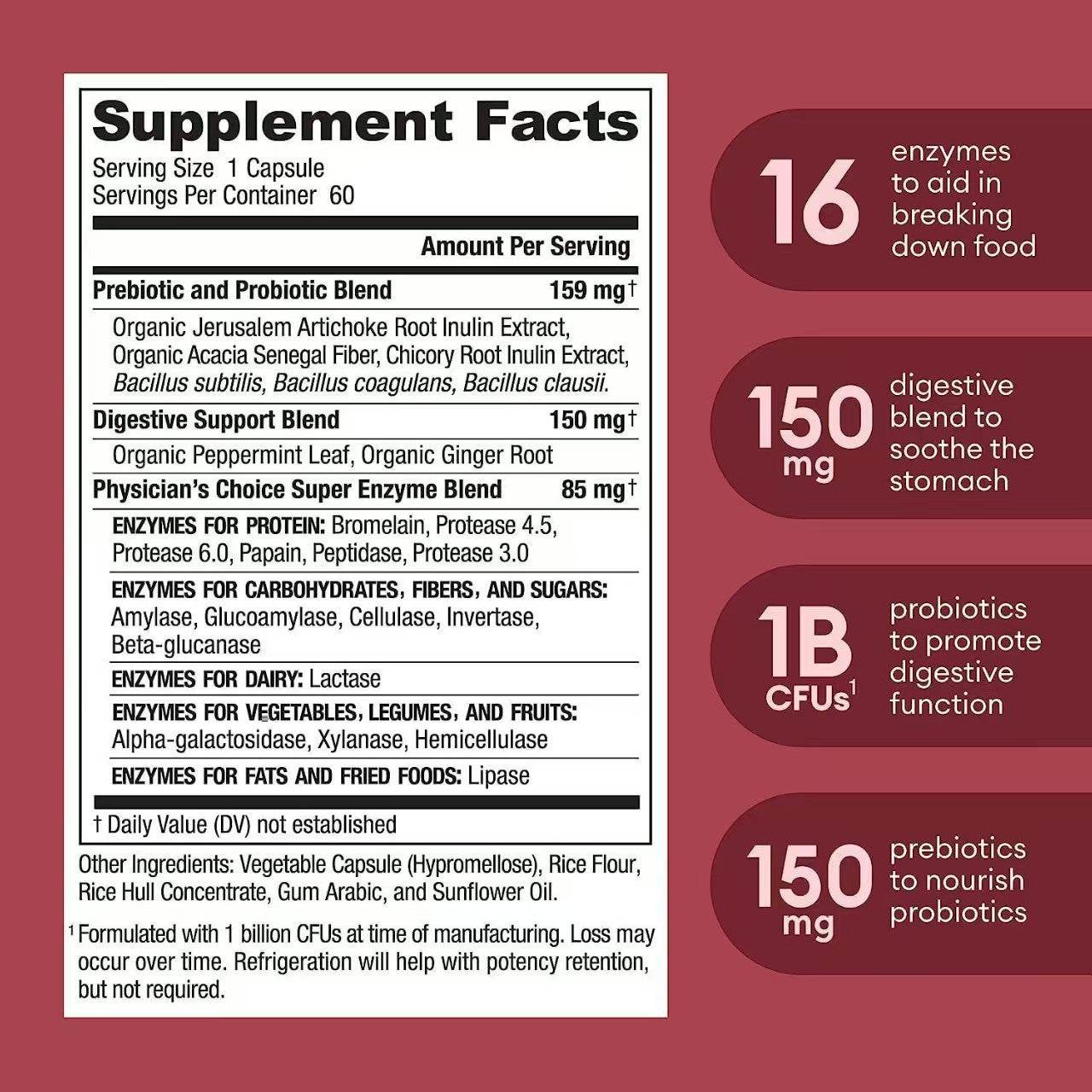 Exclusive for Probiotic capsule Conditioning Gastrointestinal Probiotic Capsules 60 - Price Value Store