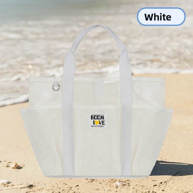 Large Capacity Foldable Mesh Beach Bag for Swimming and Travel - Price Value Store