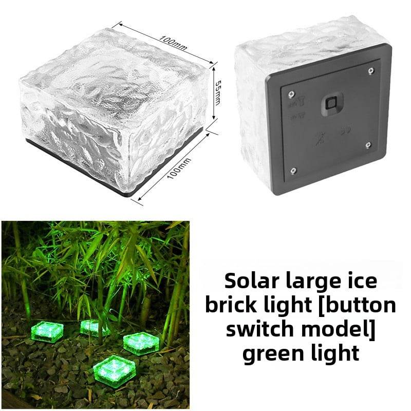 Solar-Powered Outdoor Ice Brick Lamp - Price Value Store
