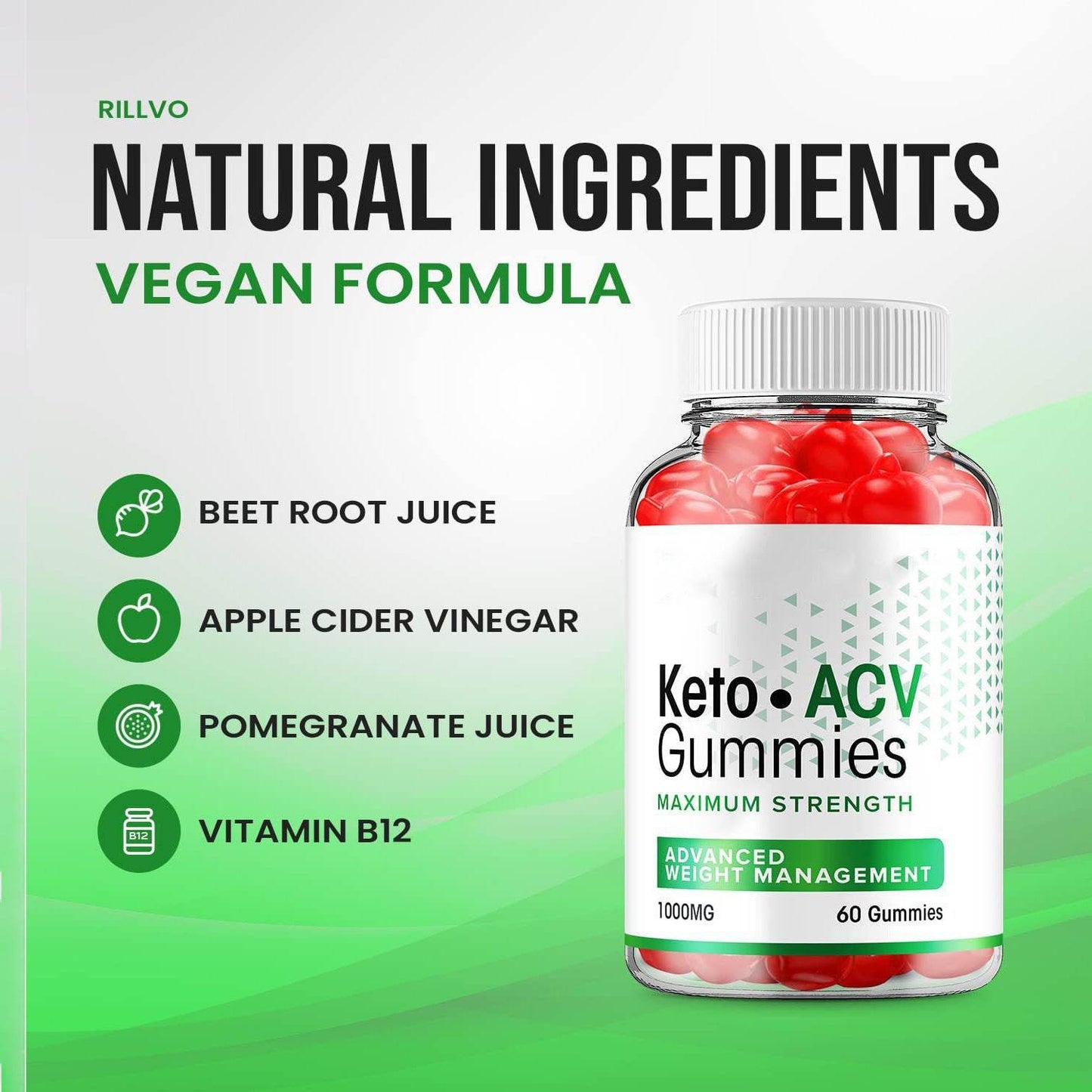 Keto ACV Gummy 60Count HotSale AppleCiderVinegar Gummies DirectSell - Price Value Store