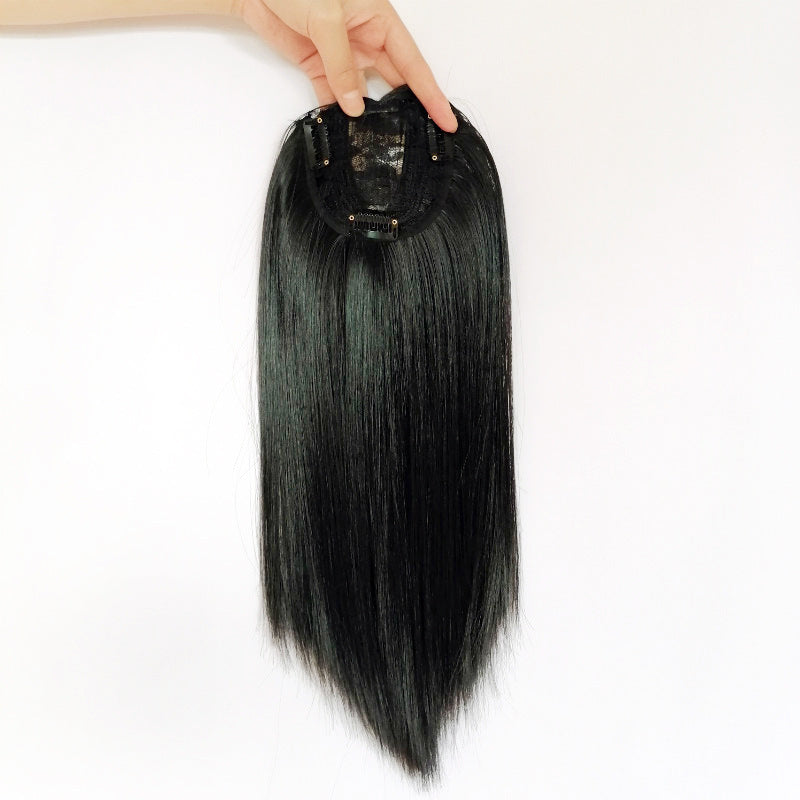 Middle Part Synthetic Hairpiece with Bangs